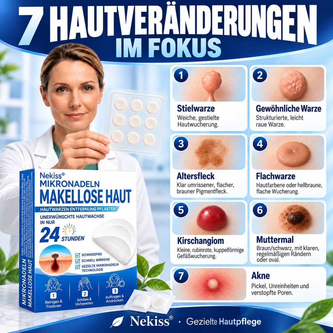 7 Hautveränderungen im Fokus