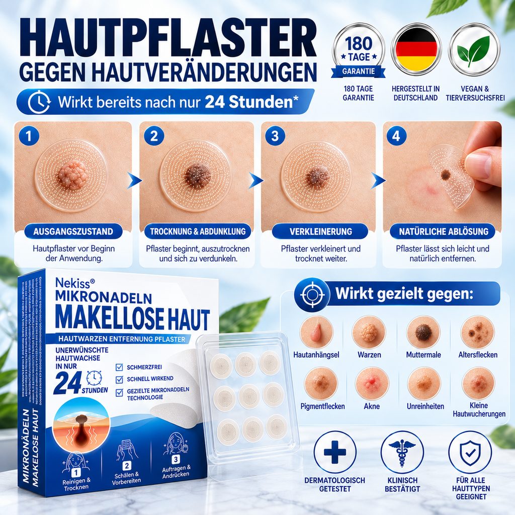 Nekiss® Mikronadeln Hautpflaster