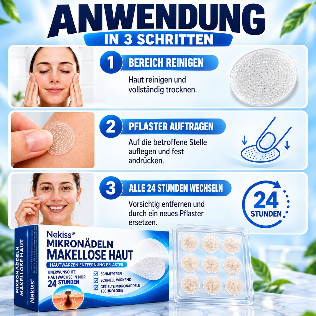 Nekiss® Mikronadeln Hautpflaster